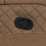 Side Kick - Loveseat With Console, Cupholders And White Led Light - Simba Saddle