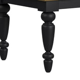 Heritage - Rectangular Dining Table With 18" Leaf - Oak Brown And Black