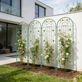 Metal Garden Trellis Rustproof Trellis For Climbing Plant Outdoor Flower Support