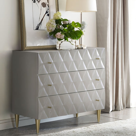 Anson - Console Cabinet - Silver / Champagne - Accent Cabinets - Alpine Outlets