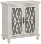 Slade Creamy White 2-Door Cabinet