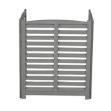 3 Panel Outdoor Wooden Air Conditioner Fence