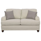Brewster - Upholstered Loveseat With English Arms - Light Gray
