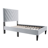 Bed Set With Adjustable Headboard