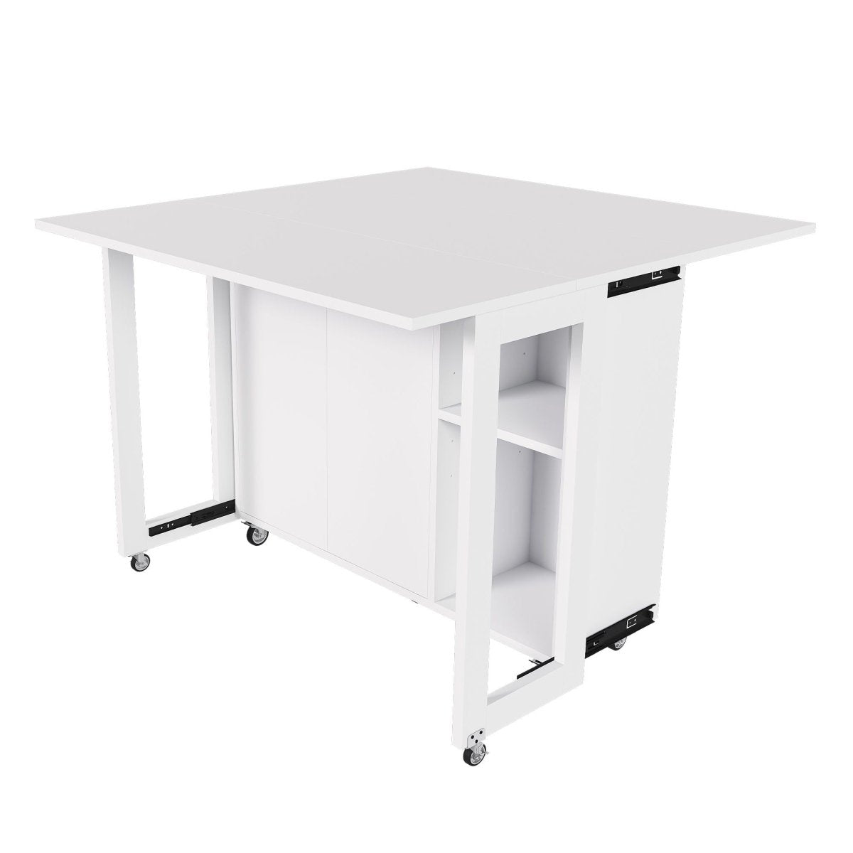 3 In 1 Foldable Side Table With 4 Storage Shelves - Folding Tables available at Alpine Outlets in Denver