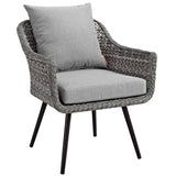 3 - Piece Outdoor Wicker Rattan Loveseat and Armchair Set - Outdoor available at Alpine Outlets in Denver
