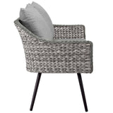 3 - Piece Outdoor Wicker Rattan Loveseat and Armchair Set - Outdoor available at Alpine Outlets in Denver