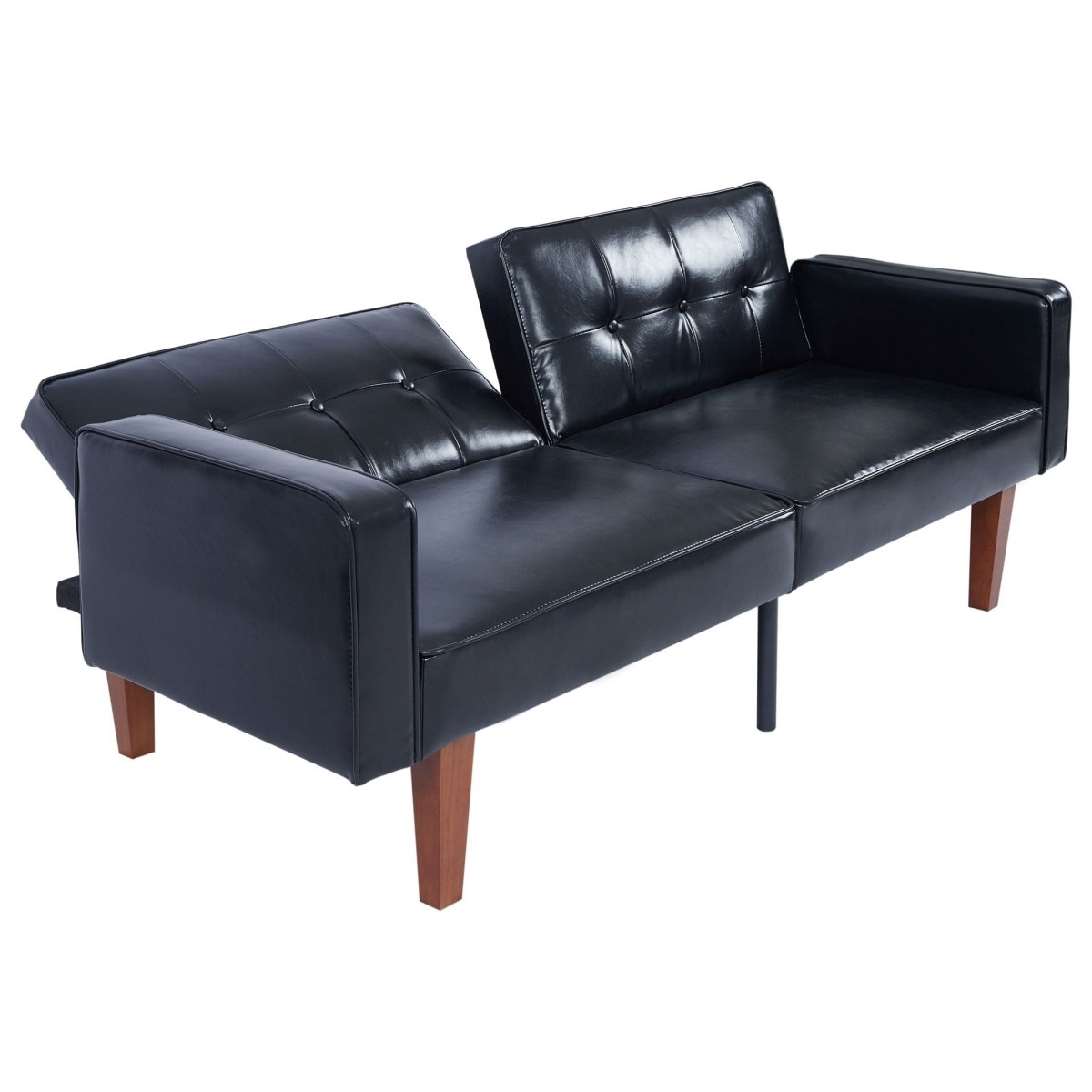 3 Position Split Back Futon Sofa Bed For Living Room - Futon Sofas available at Alpine Outlets in Denver