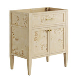 30" Burgundy Wood Bathroom Vanity Cabinet (Sink Basin Not Included) - Bathroom Fixtures - Alpine Outlets