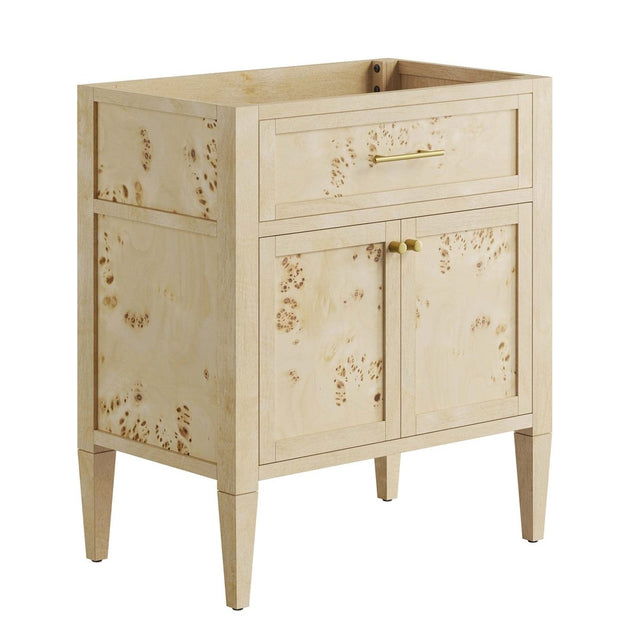 30" Burgundy Wood Bathroom Vanity Cabinet (Sink Basin Not Included) - Bathroom Fixtures - Alpine Outlets