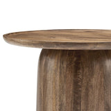 30 Inch Timeless Round Solid Mango Wood Coffee Table - Coffee Tables available at Alpine Outlets in Denver