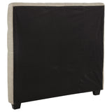 Chloe Upholstered Full Panel Headboard in Oatmeal