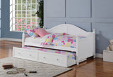 Julie Ann Wood Twin Daybed with Trundle - White