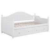 Julie Ann Wood Twin Daybed with Trundle - White