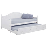 Julie Ann Wood Twin Daybed with Trundle - White