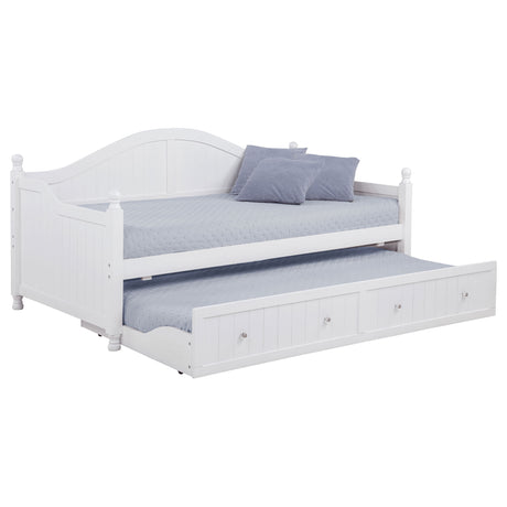Julie Ann Wood Twin Daybed with Trundle - White