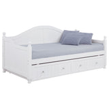 Julie Ann Wood Twin Daybed with Trundle - White