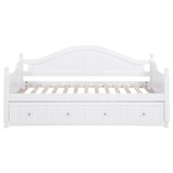 Julie Ann Wood Twin Daybed with Trundle - White