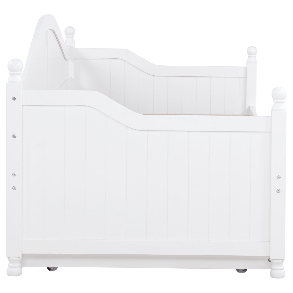 Julie Ann Wood Twin Daybed with Trundle - White