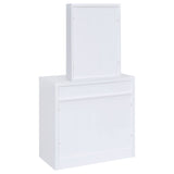 Harvey Vanity Set with Lift-Top Stool - White