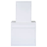 Harvey Vanity Set with Lift-Top Stool - White