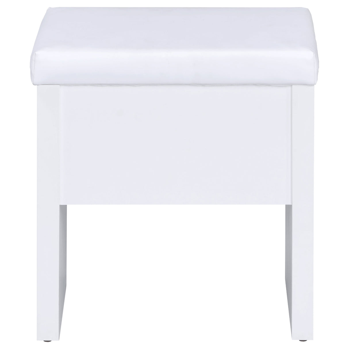 Harvey Vanity Set with Lift-Top Stool - White