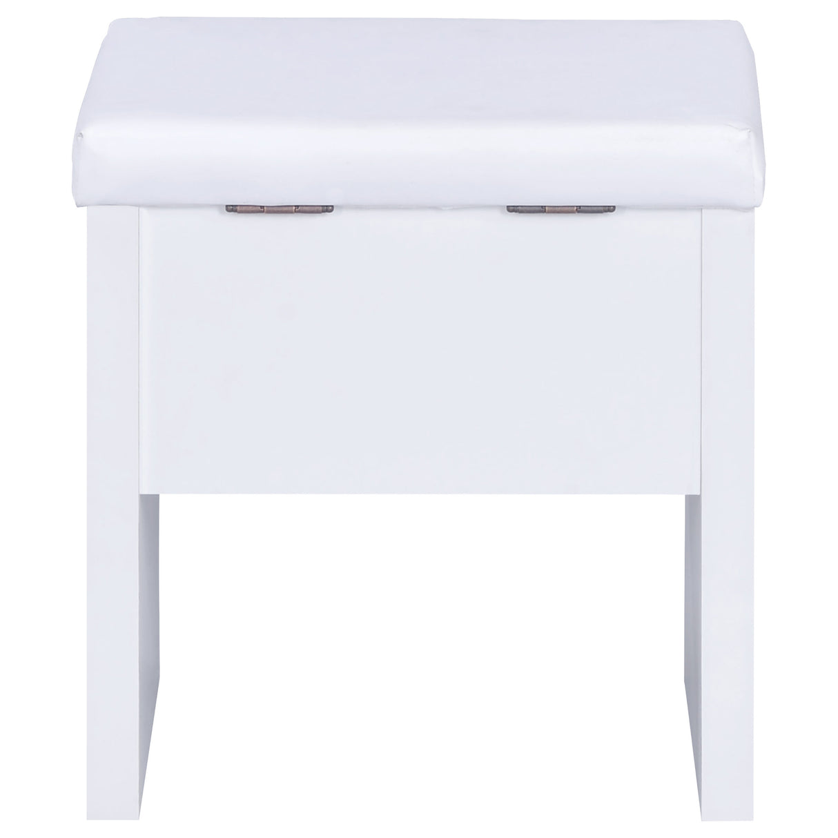 Harvey Vanity Set with Lift-Top Stool - White
