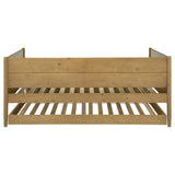 Calinda Wood Twin Daybed With Trundle Natural