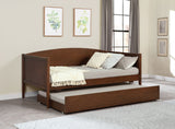 Bozeman Wood Twin Daybed With Trundle, Medium Walnut
