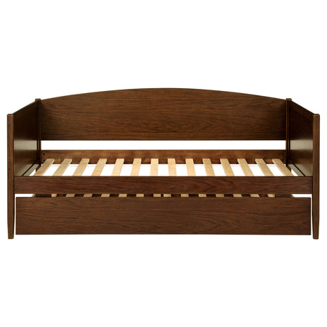 Bozeman Wood Twin Daybed With Trundle, Medium Walnut
