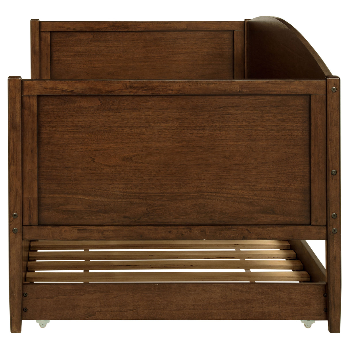 Bozeman Wood Twin Daybed With Trundle, Medium Walnut