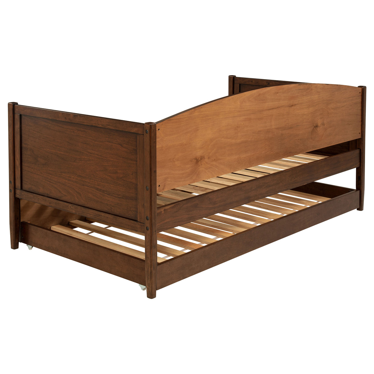 Bozeman Wood Twin Daybed With Trundle, Medium Walnut