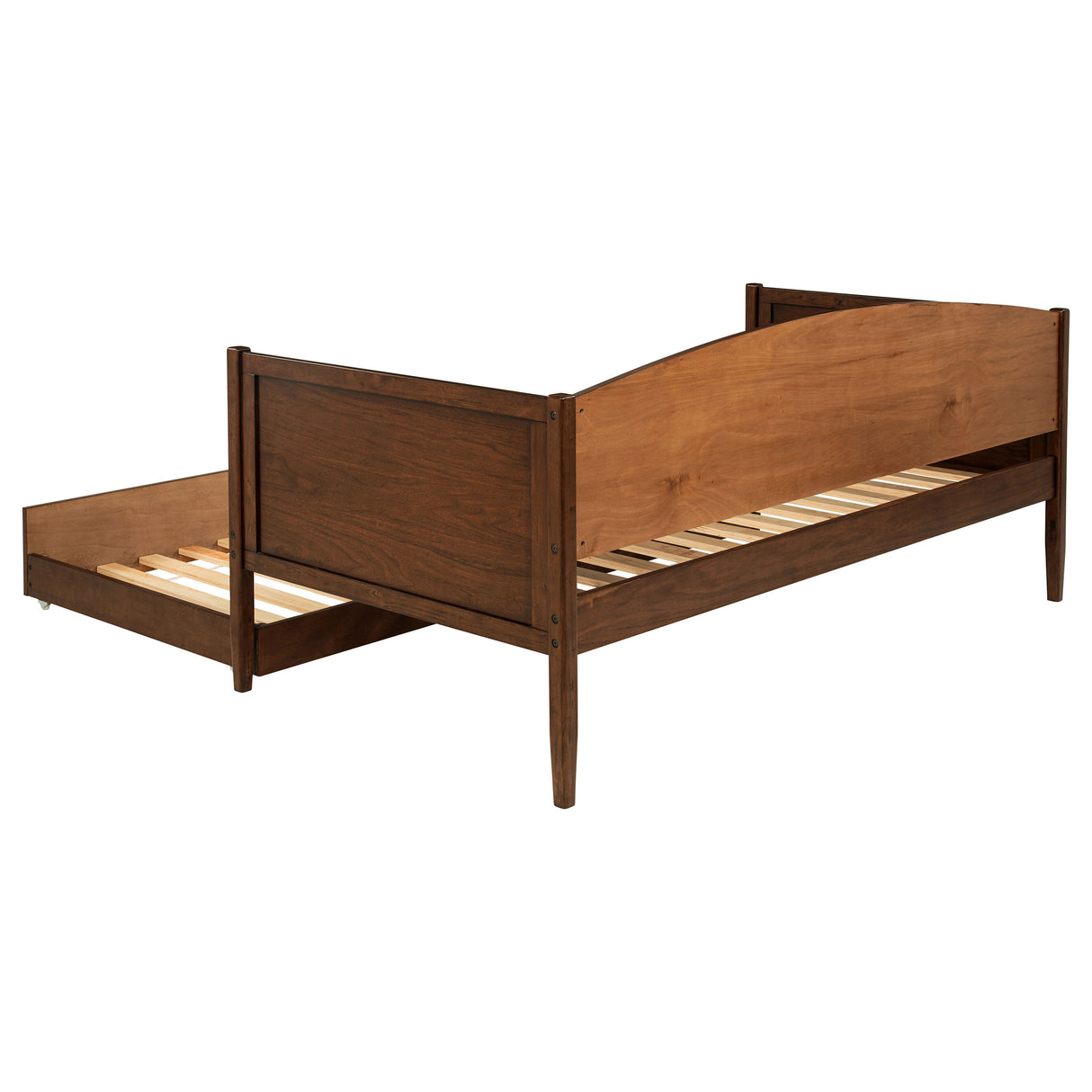 Bozeman Wood Twin Daybed With Trundle, Medium Walnut