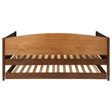 Bozeman Wood Twin Daybed With Trundle, Medium Walnut