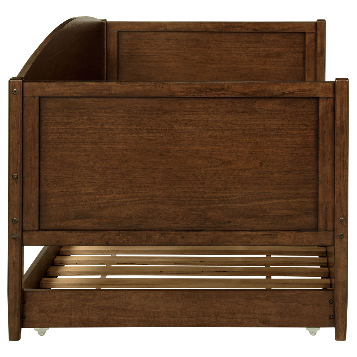 Bozeman Wood Twin Daybed With Trundle, Medium Walnut