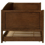 Bozeman Wood Twin Daybed With Trundle, Medium Walnut