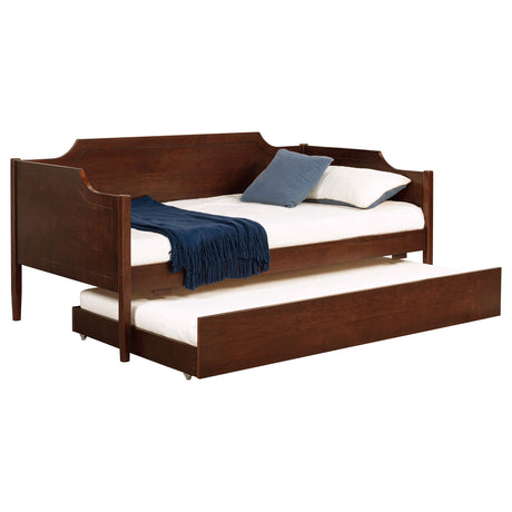 Redding Wood Twin Daybed With Trundle, Cherry