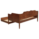 Redding Wood Twin Daybed With Trundle, Cherry