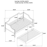 Redding Wood Twin Daybed With Trundle, Cherry