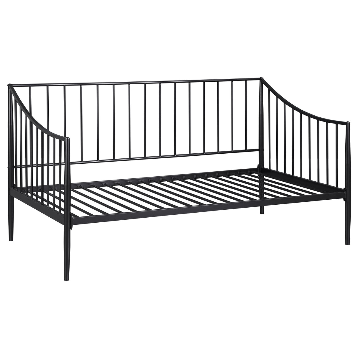 Newbury Metal Twin Daybed, Matte Black
