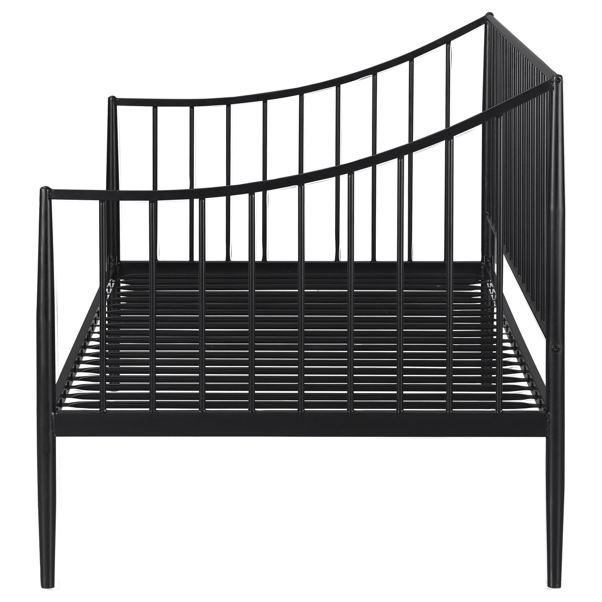 Newbury Metal Twin Daybed, Matte Black