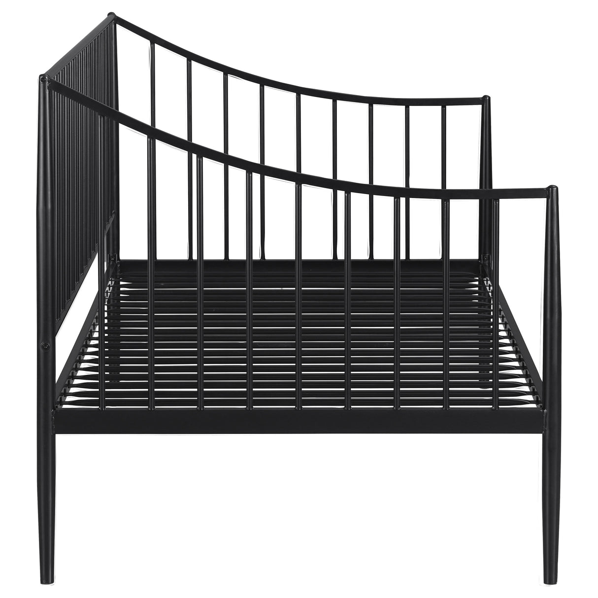 Newbury Metal Twin Daybed, Matte Black