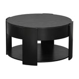 Round Lift Top Coffee Table With Hidden Storage