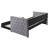 Mockern Upholstered Twin Daybed with Trundle, Grey