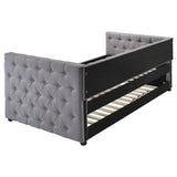 Mockern Upholstered Twin Daybed with Trundle, Grey