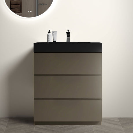 Alice - Bathroom Vanity With Sink, Large Storage Freestanding Bathroom Vanity For Modern Bathroom, One-Piece Sink Basin Without Drain And Faucet - Vanities - Alpine Outlets