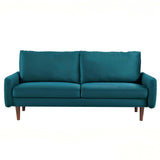 Upholstered Loveseat Sofa, 2 Seater Couch For Living Room Apartment