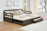 Sorrento Twin XL Daybed with Trundle and Drawers, Grey