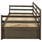 Sorrento Twin XL Daybed with Trundle and Drawers, Grey