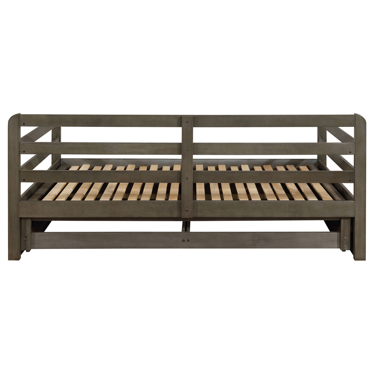 Sorrento Twin XL Daybed with Trundle and Drawers, Grey